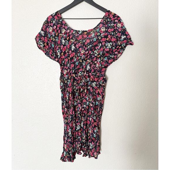 NC 17 by Danielle Karen Vintage 90s Floral Button Up Mini Dress - Picture 7 of 9